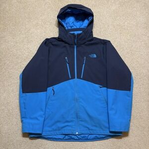 The North Face Windwall Jacket Mens XL PrimaLoft Hooded Ski Blue Insulated